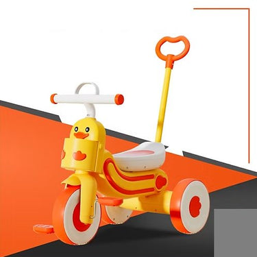 Kids Duck Themed Ride-on Tricycle With Light & Music - Yellow